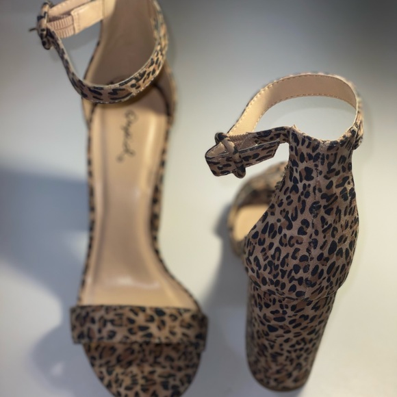 BRAND NEW Qupid Cheetah Print Heels! 7 1/2